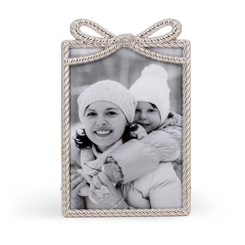 4" x 6" Rope with Bow Metal Frame by Studio Décor