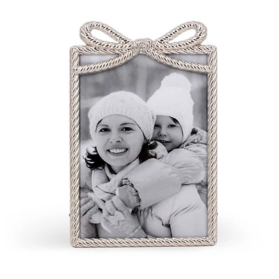 4" x 6" Rope with Bow Metal Frame by Studio Décor