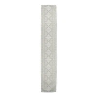 Greige & White Tribal Outdoor Table Runner