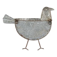 DII® 12.5" Bird Galvanized Wall Planter