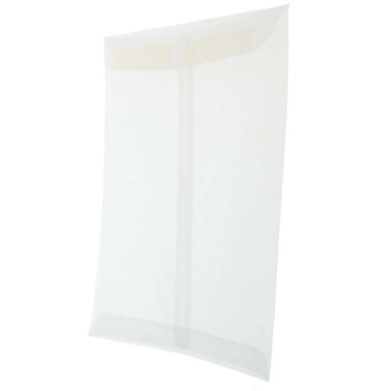 JAM Paper 10" x 13" Translucent Clear Vellum Envelopes, 25ct.