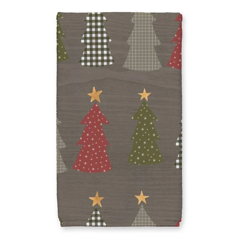 Sweater Weather Gray Tree Pattern Tea Towel Set