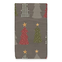 Sweater Weather Gray Tree Pattern Tea Towel Set