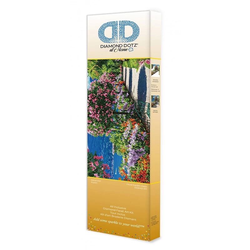 Diamond Dotz® at Home Advanced Floral Garden Oasis Diamond Painting Kit
