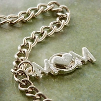 Charmalong™ Silver Plated Mom Charm by Bead Landing™