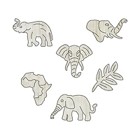 Wooden Jigsaw Puzzle Set - Elephant & Sprung: 406 Pcs
