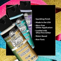 FolkArt® Extreme Glitter Acrylic Craft Paint Set