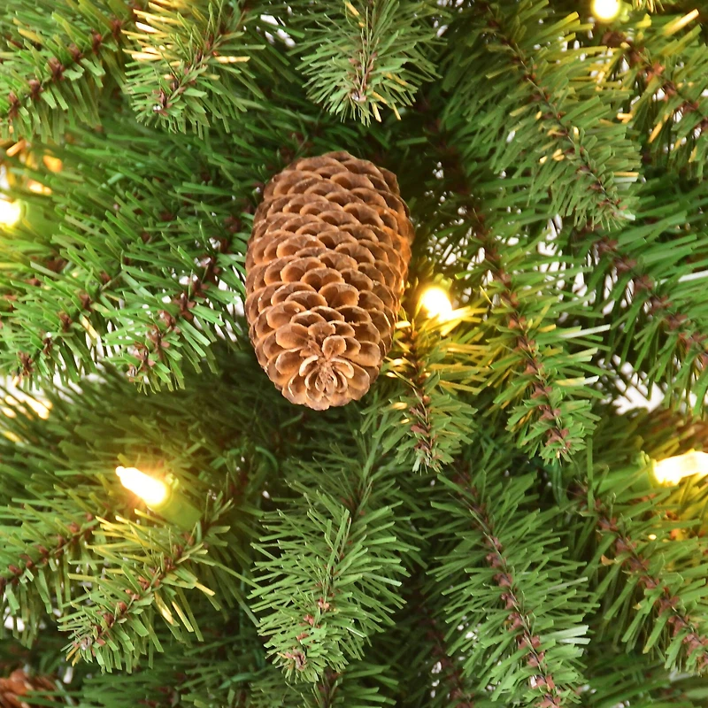 3ft. 4ft. and 5ft. Pre-Lit Artificial Christmas Tree Set, Warm White LED Lights