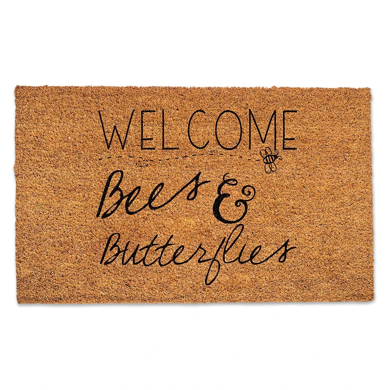 Bees & Butterflies Welcome Doormat
