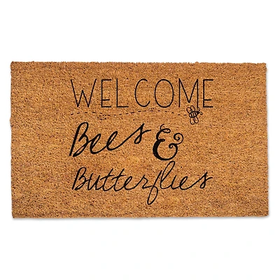 Bees & Butterflies Welcome Doormat