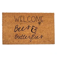 Bees & Butterflies Welcome Doormat