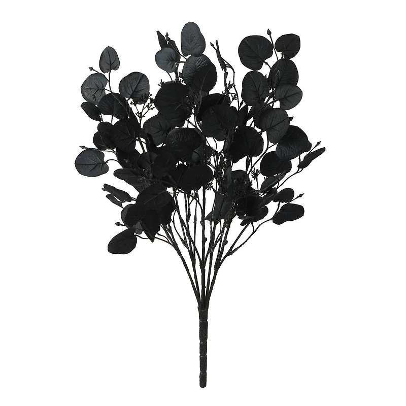 19" Black Eucalyptus Leaf & Berry Bush by Ashland®