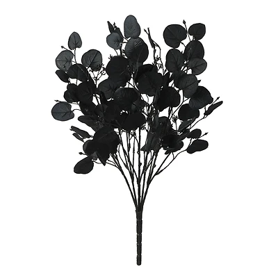 19" Black Eucalyptus Leaf & Berry Bush by Ashland®