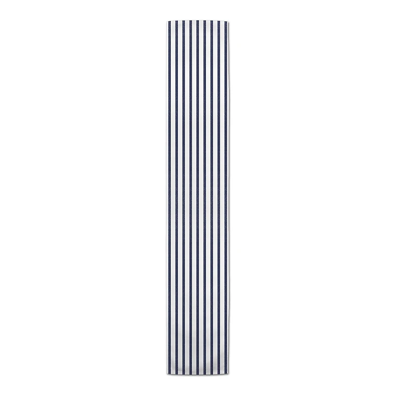 72'' Sea Stripes Poly Twill Table Runner