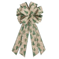 21" Snowy Tree Tree Green Bow by Celebrate It®
