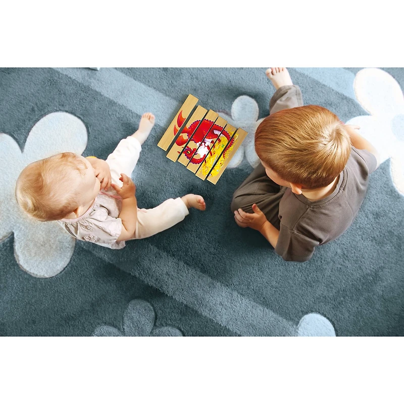 Quercetti® Fantasy Animals Mix-N-Match Wood Puzzle