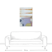 Purple Abstract 24" x 36" Canvas Wall Art