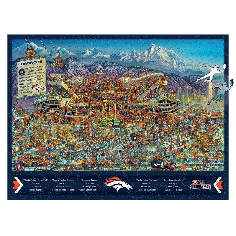 Joe Journeyman NFL Wooden Puzzle