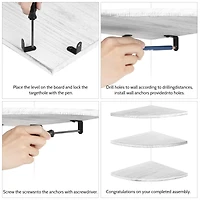 Floating Corner Shelves Set
