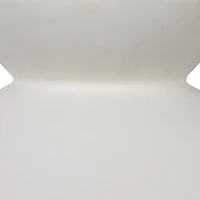 Hello Honey® Sienna Matte White Boho Ceramic Ceiling Light with White Fabric Cord