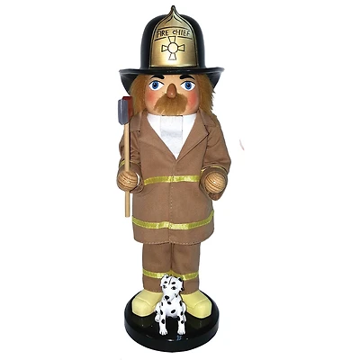 Santa's Workshop 14" Fireman & Dalmatian Nutcracker