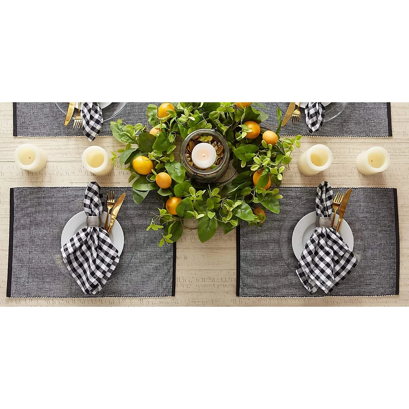 DII® 2-Tone Ribbed Placemats