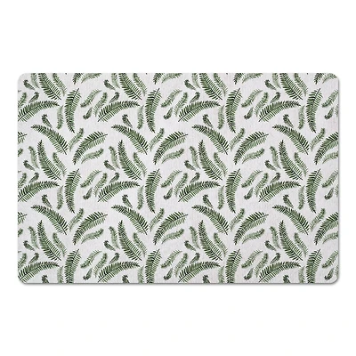 Green Fern Pattern 27" x 18" Floor Mat