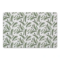 Green Fern Pattern 27" x 18" Floor Mat