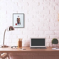 Stupell Industries Mary Poppins Fashion Design Wall Accent with Black Frame