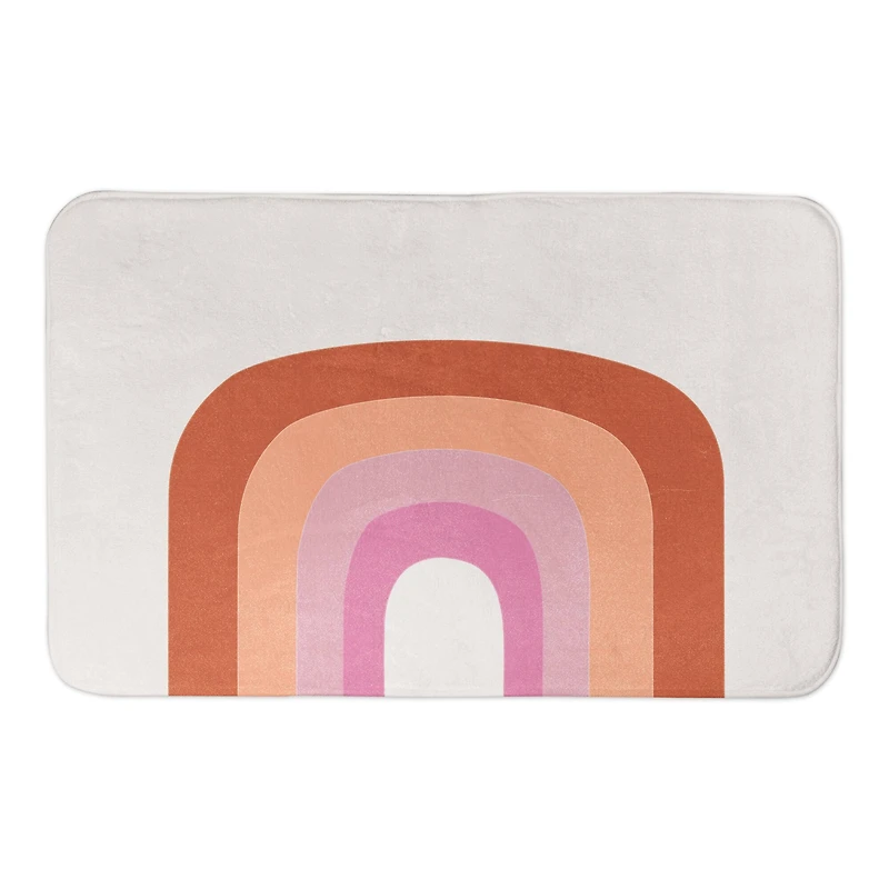 Retro Rainbow Bath Mat