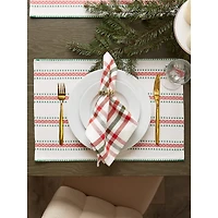 DII® Joyful Snowflakes Jacquard Placemats, 4ct.