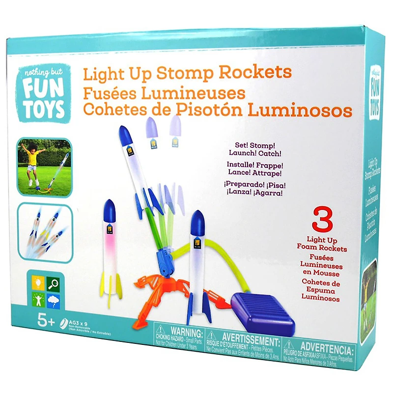 Nothing But Fun Toys Light Up Stomp Rockets