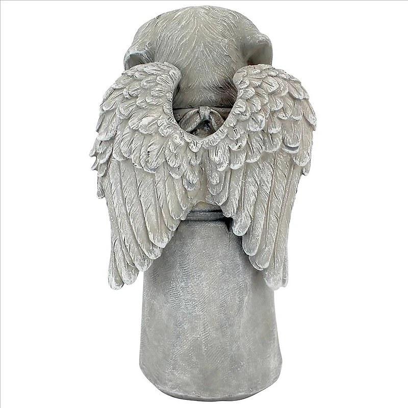 Design Toscano 9.5" Paw Prints on our Hearts Memorial Dog Statue