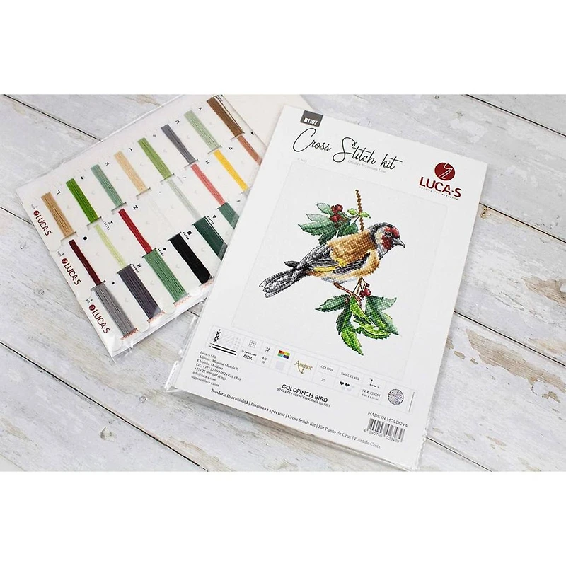 Luca-s Goldfinch Bird Counted Cross Stitch Kit