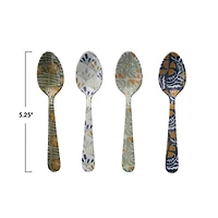 Hello Honey® Floral Enameled Stainless Steel Spoon Set