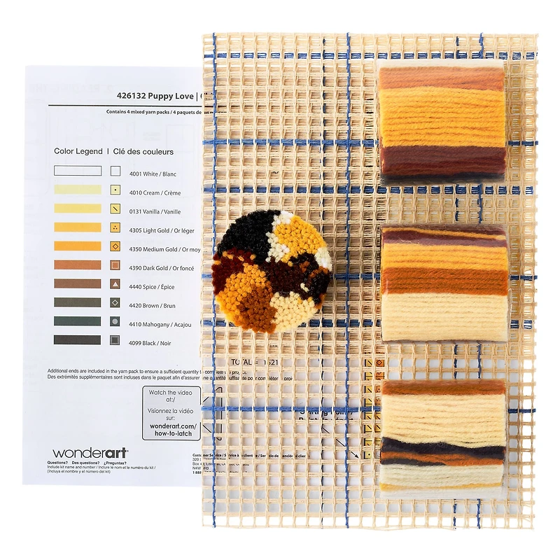 Wonderart® Puppy Love Latch Hook Kit