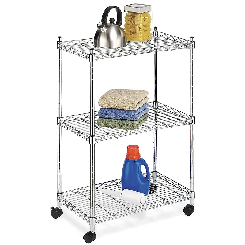 Whitmor Supreme Silver 3 Tier Cart