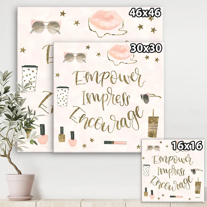 Designart - Glam Pink Ladies V