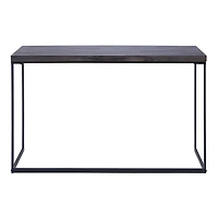 Black Contemporary Metal Console Table, 33" x 52"