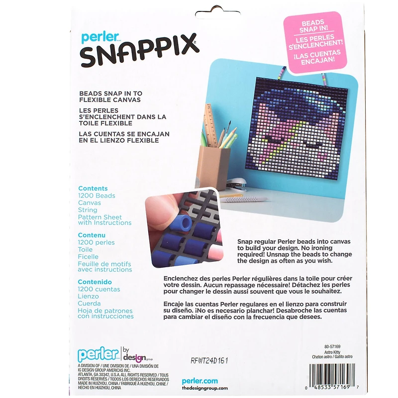 Perler™ Snappix™ Astro Kitty Bead Craft Kit