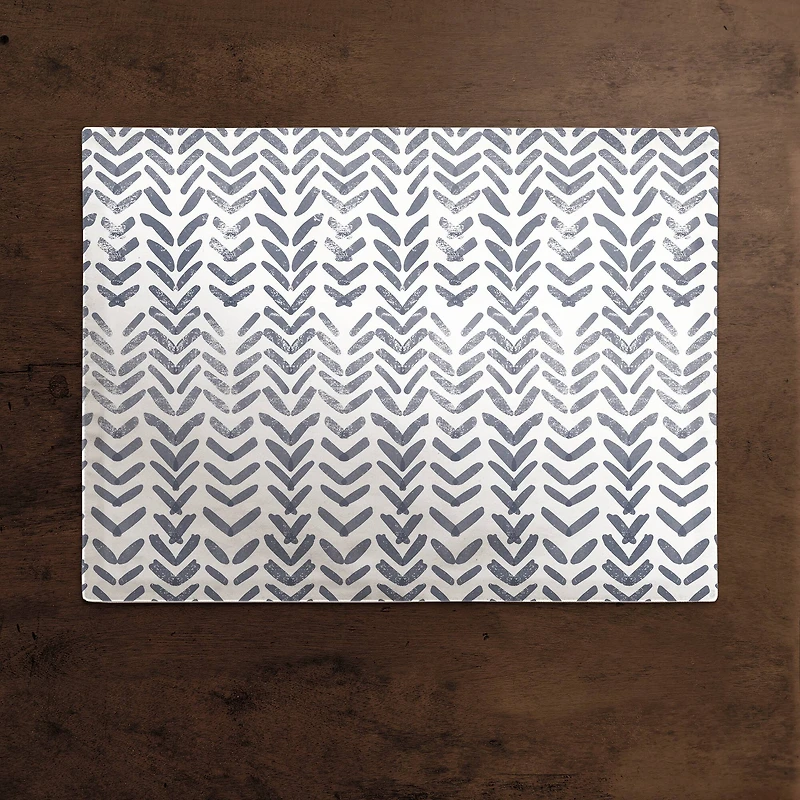 Herringbone Pattern 18" x 14" Poly Twill Placemat