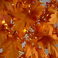 8ft. Pre-Lit Autumn Maple Artificial Fall Tree with 660 Warm White LED Lights