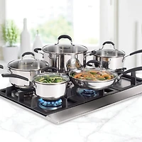 10-Piece Stainless Steel Cookware Set