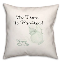 Time To Partea 18" x 18" Throw Pillow