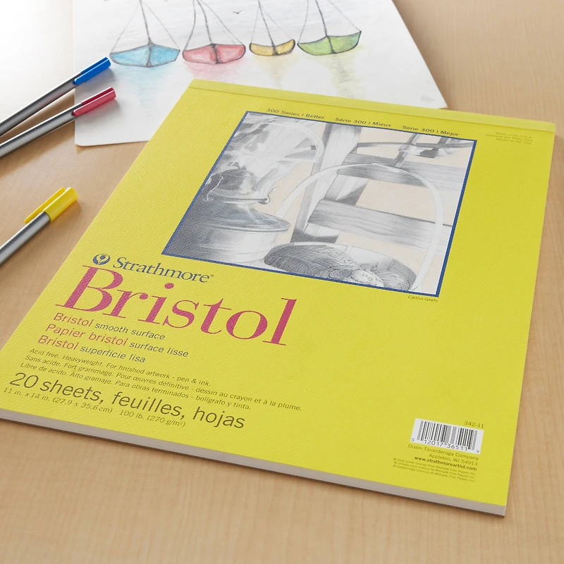 Strathmore® 300 Series Bristol Smooth Pad