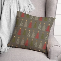 Tree Pattern Throw Pillow