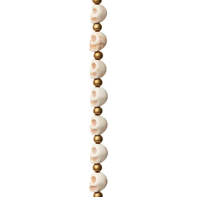 Skull Howlite Beads by Bead Landing®, 8mm