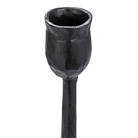 Hello Honey® 24" Tall Black Hand-Forged Metal Taper Holder