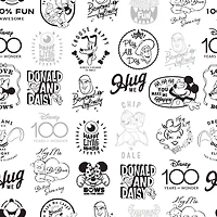 RoomMates Disney 100th Anniversary Icons Black Peel & Stick Wallpaper