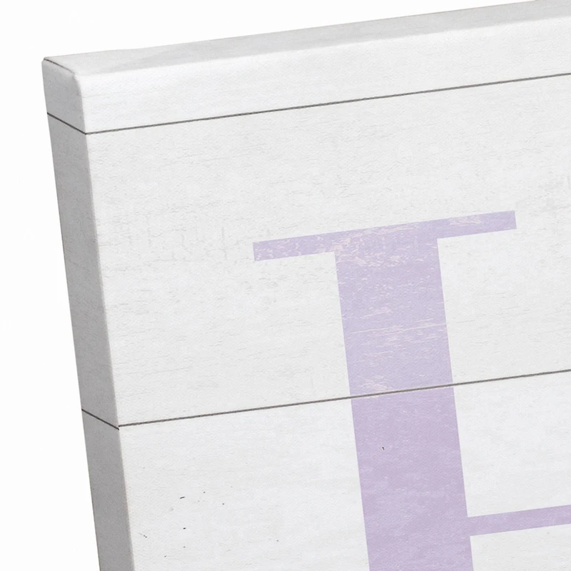 Home Heart Easter 12" x 36" Canvas Wall Art